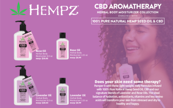Hempz Launches CBD Skincare & Bodycare