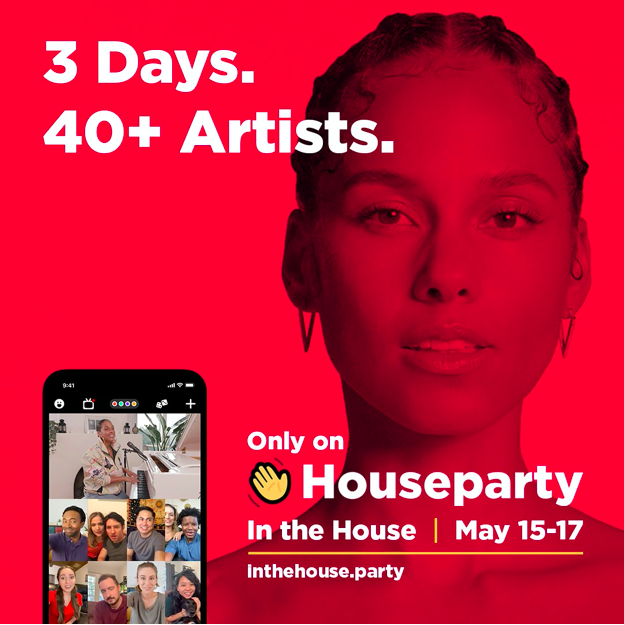 HOUSEPARTY, THE FACE TO FACE SOCIAL NETWORK, HOSTING “IN THE HOUSE”