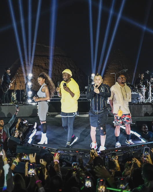 THE BLACK EYED PEAS PERFORM ICONIC WHERE IS THE LOVE LIVESTREAM CONCERT LIVE FROM THE PYRAMIDS IN EGYPT x LIVENOW