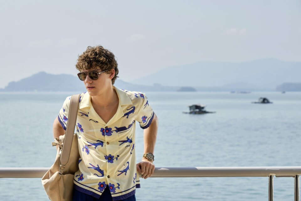 Reptiles, Riches, and Revenge? Sam Nivola’s White Lotus Look Foreshadows Trouble